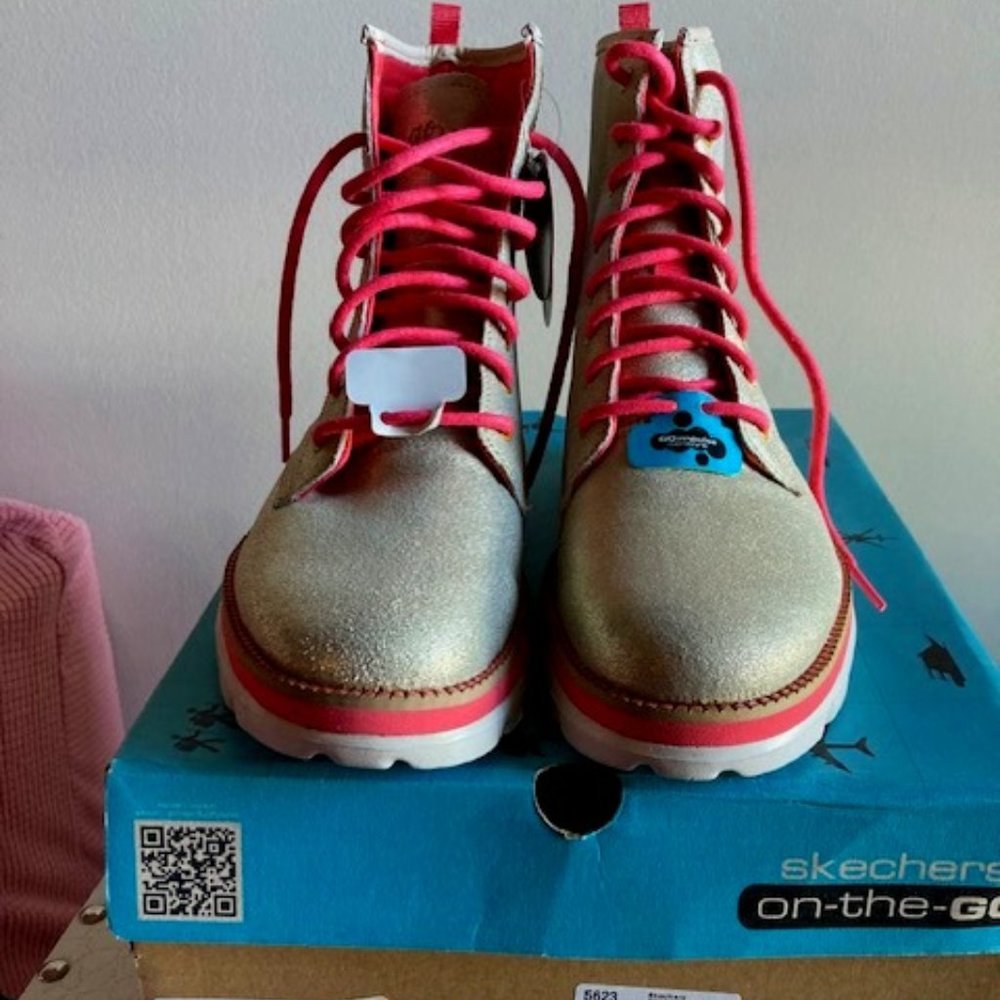 Skechers Gold Combat Boots